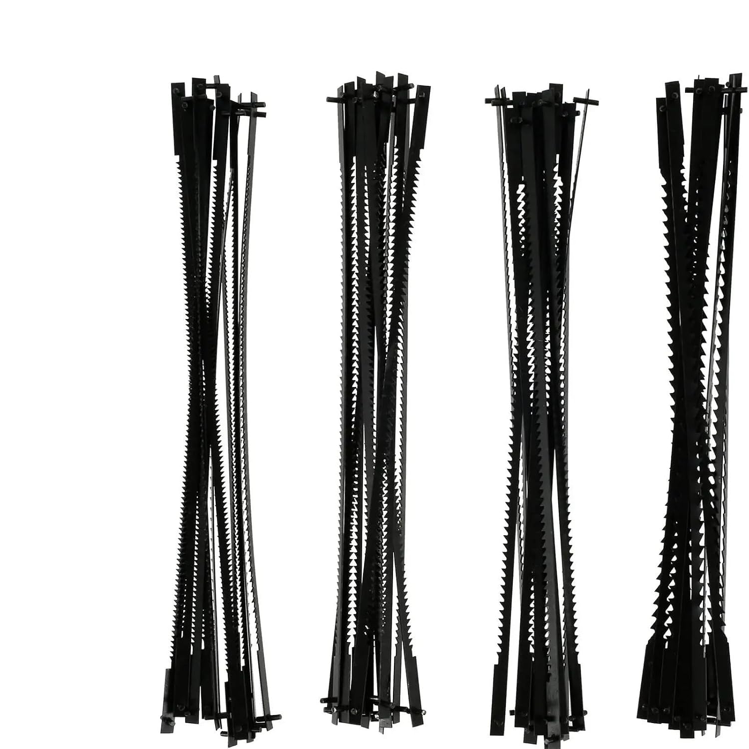 48/288pcs Scroll Saw Blade Set 5In Pin End Scroll Saw Blades SK5 Carbon Steel Coping Saw Blade Jig Woodworking Tool for Cutting(288pcs(48x6))