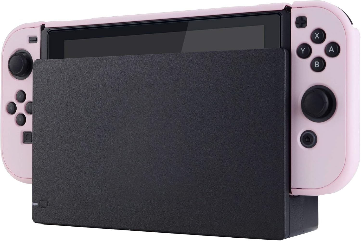 eXtremeRate PlayVital Back Cover for Nintendo Switch Console, NS Joycon Handheld Separable Protector Hard Shell, Soft Touch Dockable Protective Case for Nintendo Switch - Cherry Blossoms Pink : Everything Else