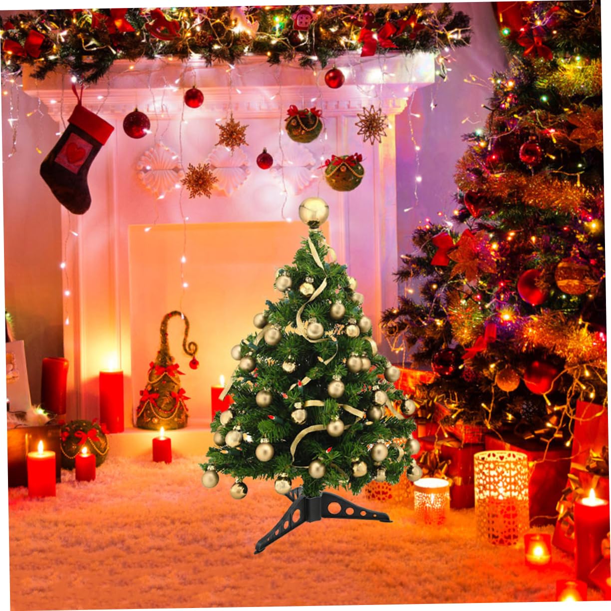 PRETYZOOM 10pcs Xmas Tree Stand Base Christmas Tree Bracket for Installation Stable Support