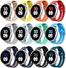 12 Pack Bands Compatible with Samsung Galaxy Watch 7/FE/ 6/5/4 40mm 44mm,6 4 Classic 43mm 47mm 42mm 46mm,5 Pro 45mm,Active 2 Band,3 41mm,Gear Sport,20mm Soft Silicone Wristband Sport Straps Women Men