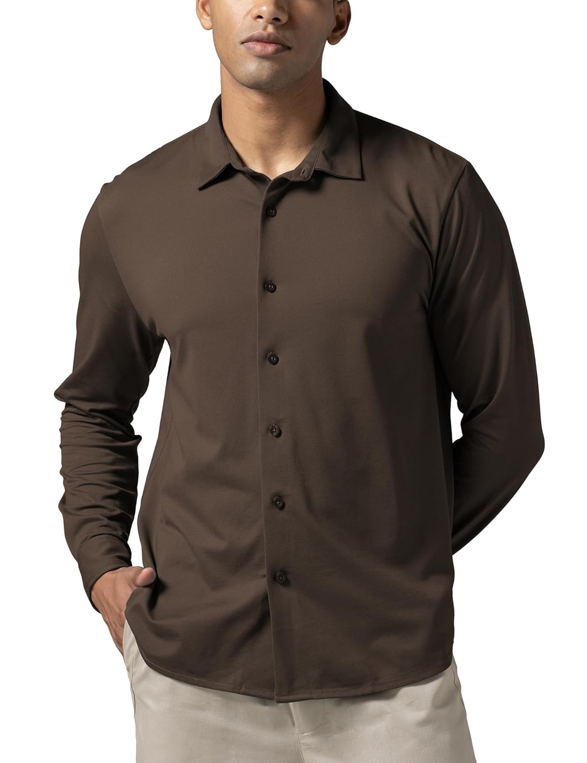 DAMENSCH Men Cotton Blend Regular Constant All-Degree Shirt Full Sleeve, Pique Textured, Thermoregulating Casual, Recycled Fabric Stylish Shirts DAMENSCH Men Cotton Blend Regular Constant All-Degree Shirt Full Sleeve, Pique Textured, Thermoregulating Casual, Recycled Fabric Stylish Shirts