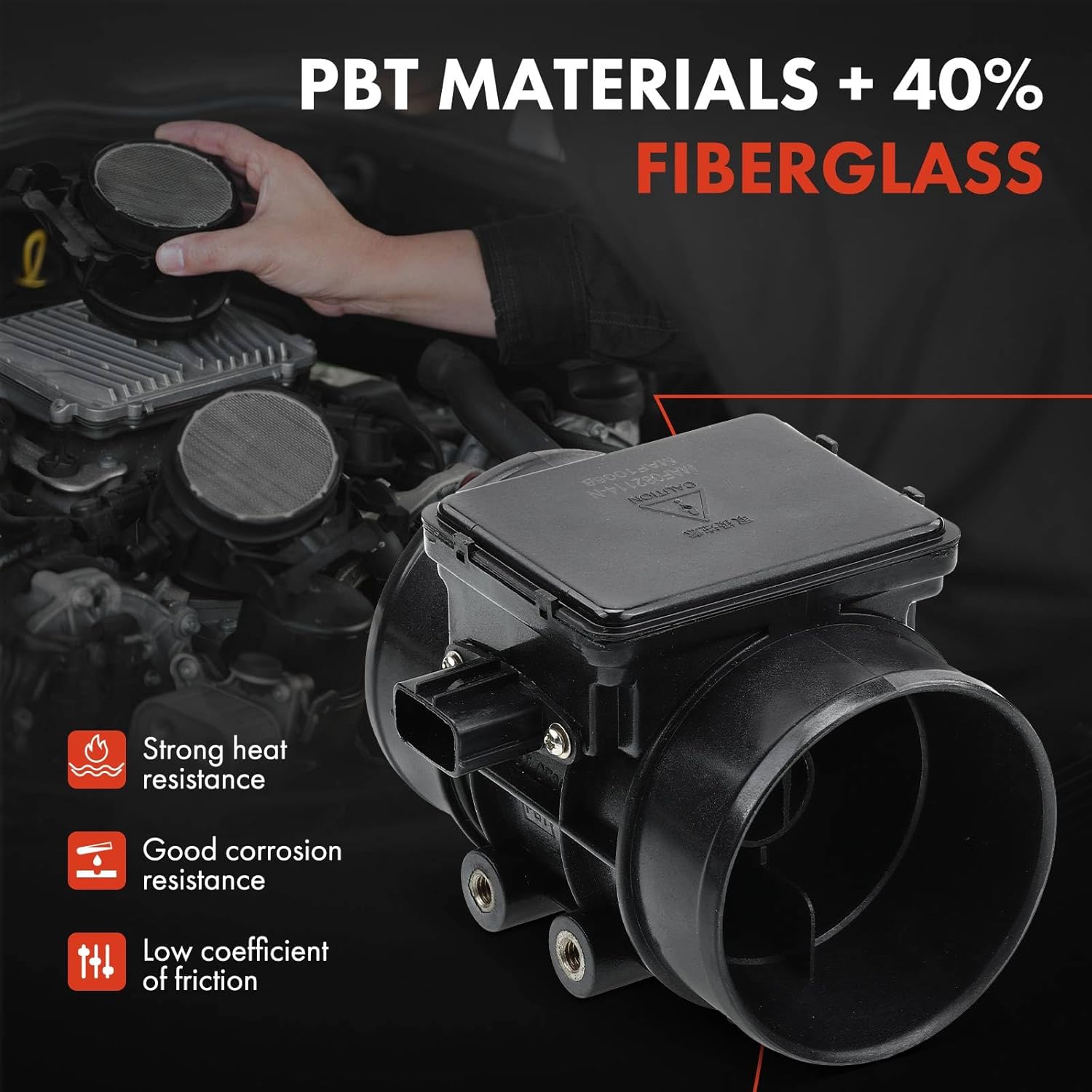 A-Premium Mass Air Flow Sensor Meter [3-Pins] Compatible with Mazda Millenia 1995-2002 V6 2.5L, Replace for# KL4713215