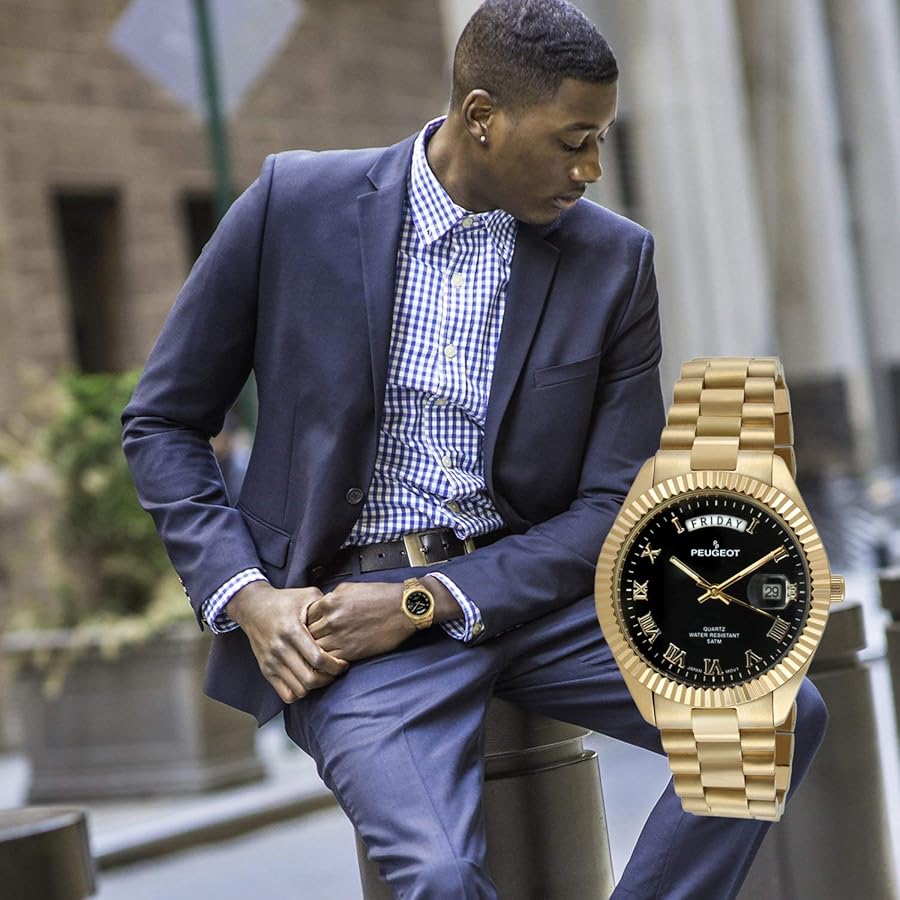 Amazon.co.jp: [プジョー] Peugeot 腕時計 Men's '14K All Gold