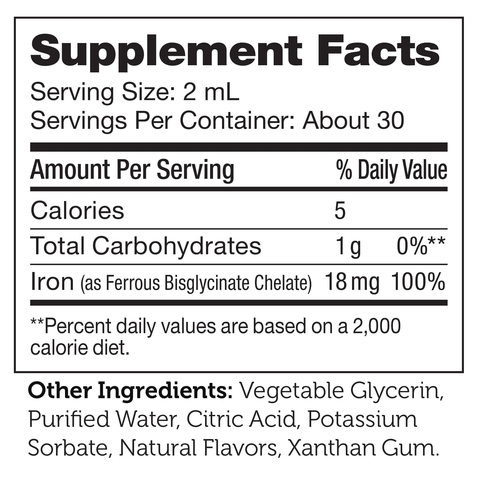 Zahler Iron Drops, Liquid Iron Concentrate, Gentle and Non-Constipating Iron Formula, 2 Fl OZ. — Amazon image 5