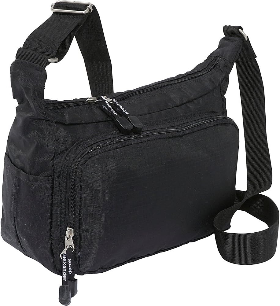 Derek Alexander Top Zip Front Organizer, Black, One Size