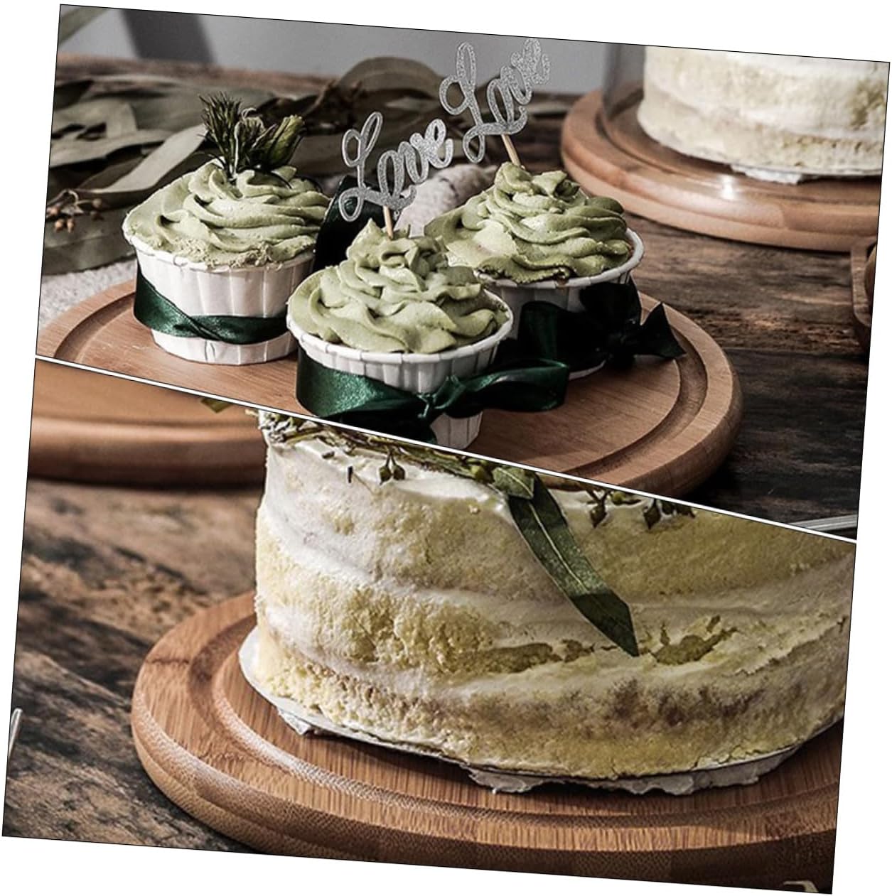 SAFIGLE Large Glass Food Protective Cover with Wooden Tray, Dustproof Cake Display Dome for Pastry, Dessert, and Bread Serving, Fresh-keeping Food Cover for Home Kitchen Use