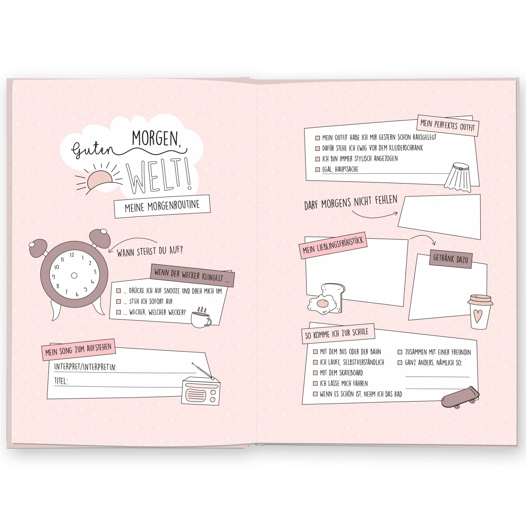Mädchen sein ist klasse: Das Ausfüllbuch für Mädchen (rosegrau)