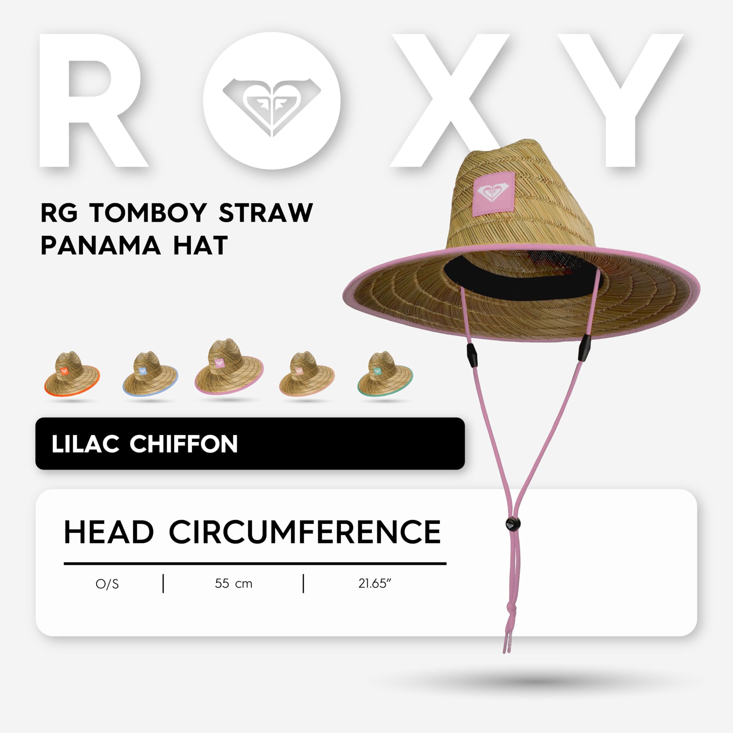 Roxy Tomboy Straw Panama Hat Sombrero Niñas
