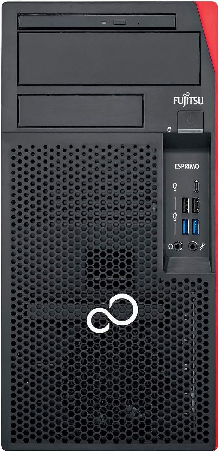 Fujitsu Esprimo P75 Intel Quad Core i7 1TB SSD Disco duro 32 GB Memoria Windows 11 Pro DVD Grabadora Business Tower USB C WiFi + Bluetooth Garantía 36 meses (reacondicionado)