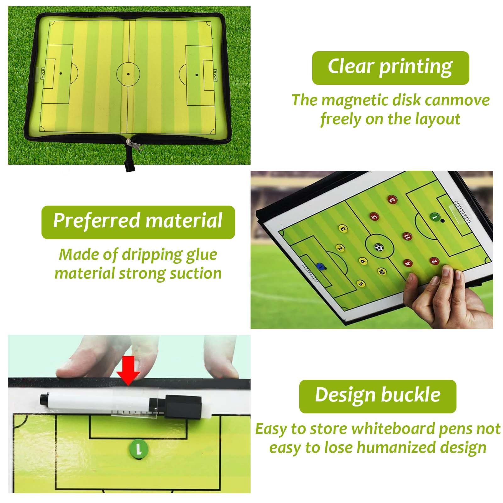 Tableau Tactique Football - SANAG - A134 - Magnétique - Pliable