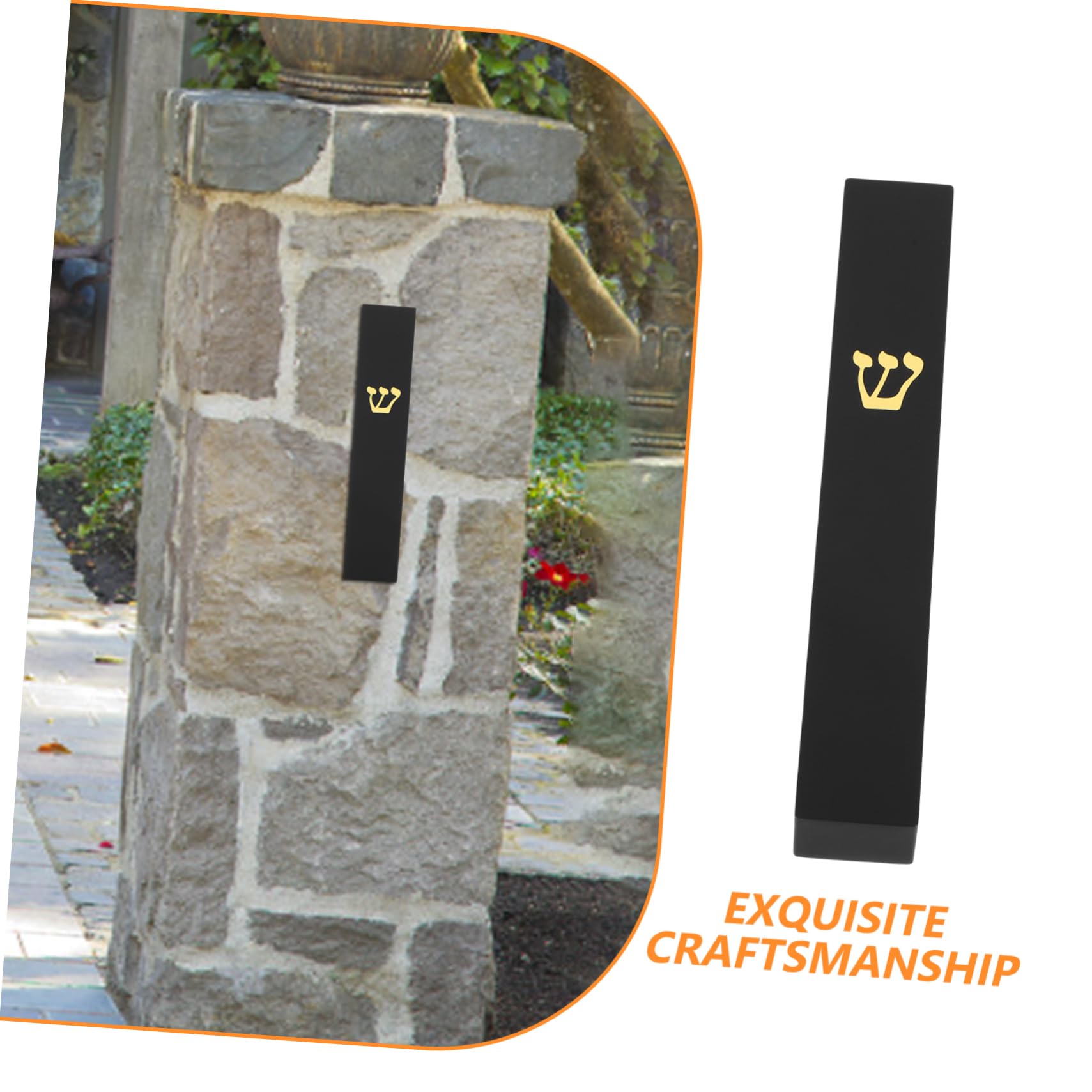 FUNOMOCYA Resin Door Column Craftwork Decor Jewish Mitzvah Blessing Case for Home Dec