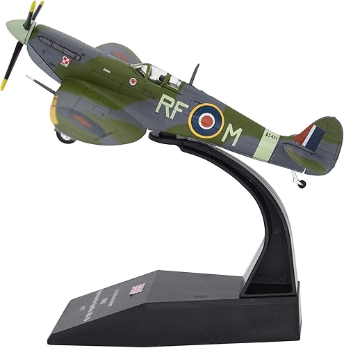 TANG DYNASTY (TM) 1:72 Supermarine Spitfire Fighter Attack Modelo de avión de metal, Fuerza Aérea Real de la Segunda Guerra Mundial 1941, modelo de
