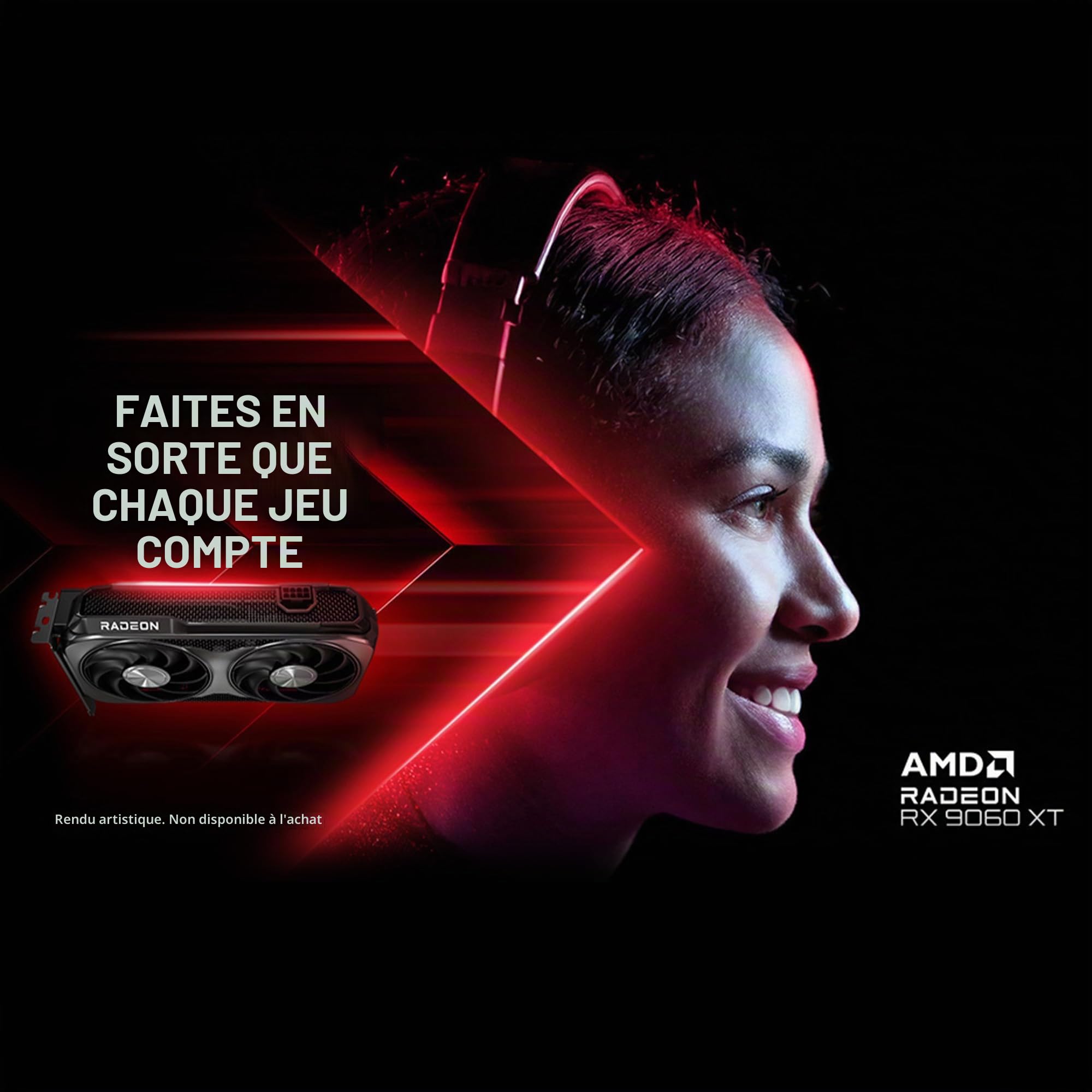 GIGABYTE Radeon RX 9060 XT Gaming OC 16G Carte Graphique PCIe 5.0 16 Go GDDR6 GV-R9060XTGAMING OC-16GD