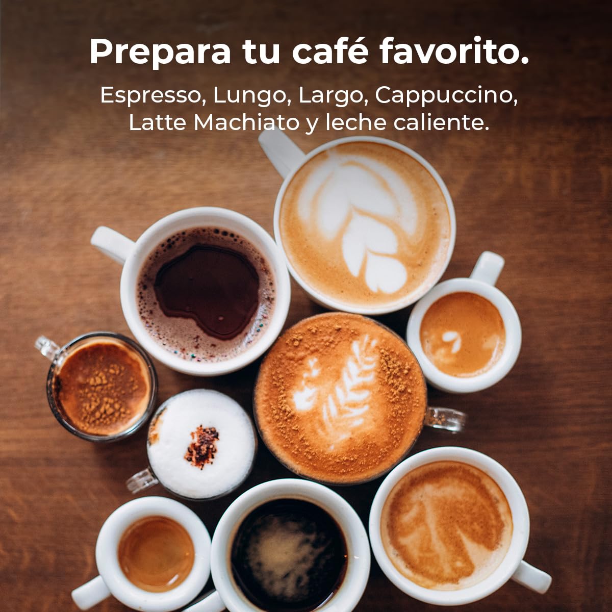 Cecotec Kompakte Espresso-Kaffeemaschine mit Milchbehälter FreeStyle Latte. 1350W, 20 Bar, kompatibel mit gemahlenem Kaffee, Dolce Gusto, Nespresso und K-fee, 1,6L Wassertank und 400ml Milchbehälter
