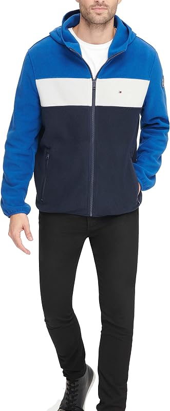 Tommy Hilfiger campera polar con capucha para hombre