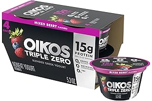 Triple Zero Nonfat Greek Yogurt (Mixed Berry 4-Pack)
