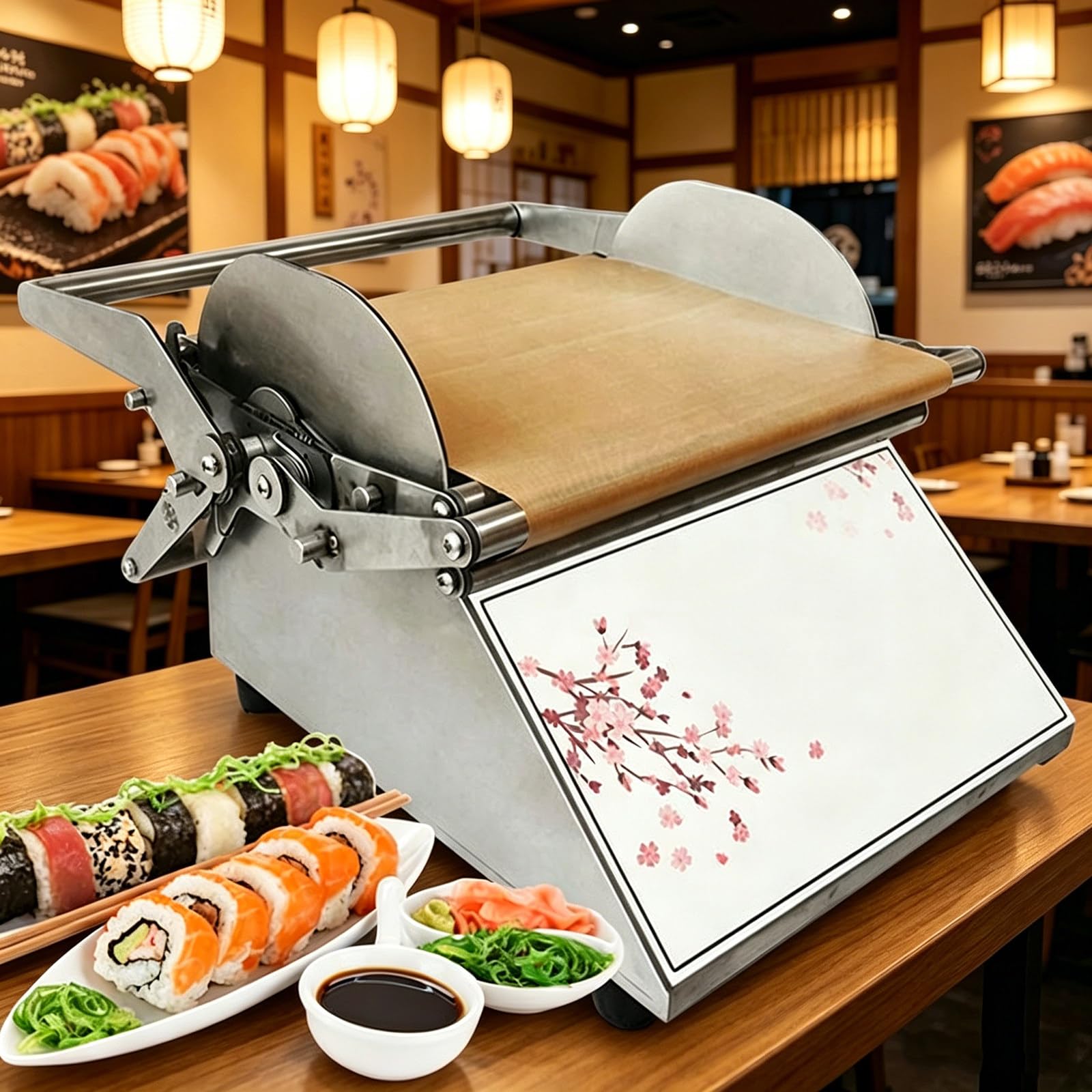 ZYLDDS Commercial Sushi Making Kit, Manual Sushi Rolling Machine, DIY Sushi Maker,Commercial Sushi Maker for Kitchen, Sushi Restaurant Circularroll