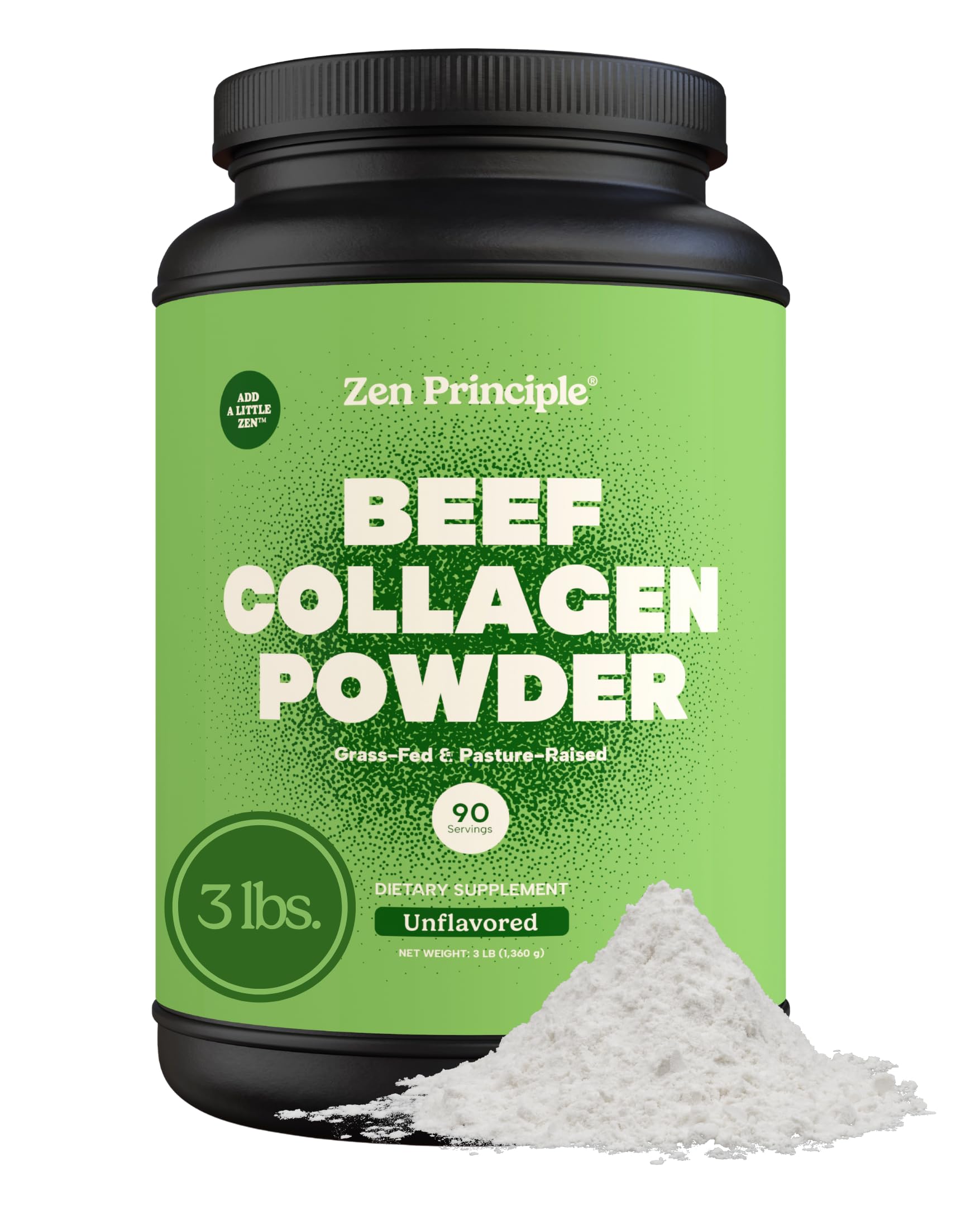 EXTRA LARGE Grass-Fed Collagen Peptides 3 lb. Custom Anti-Aging Hydrolyzed Protein Powder for Healthy Hair, Skin, Joints & Nails. Paleo and Keto Friendly, GMO and Gluten Free, Pasture-Raised Bovine.