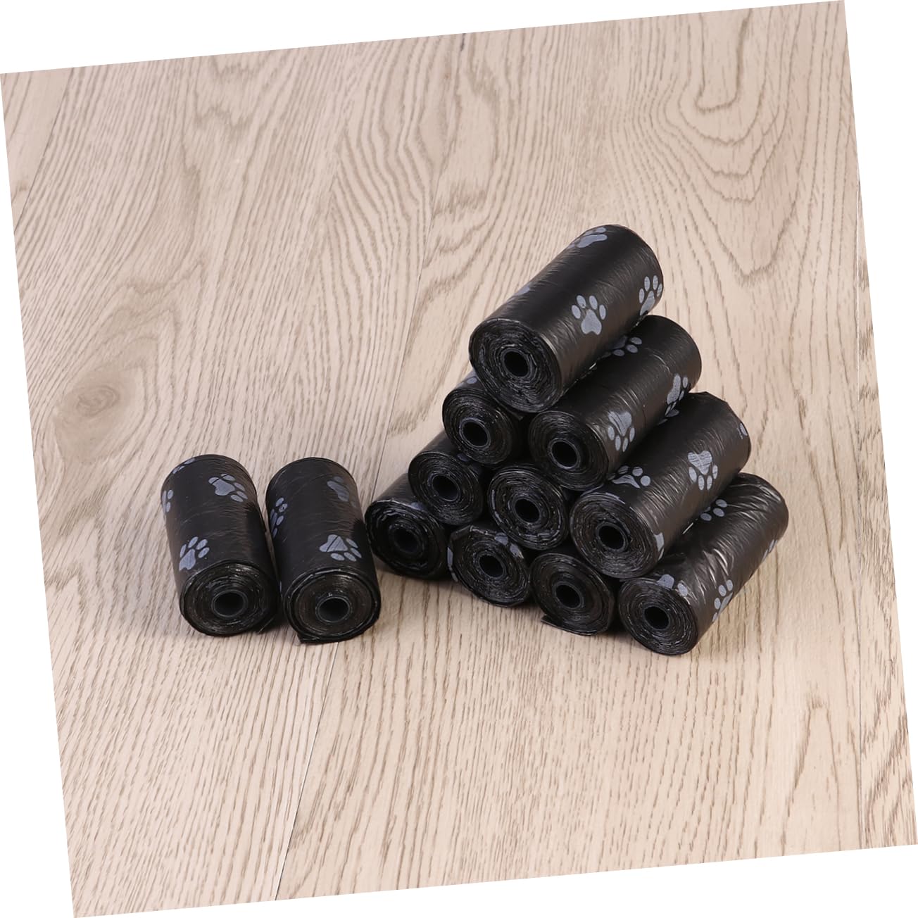 GRIRIW 15Rolls Pet Waste Bags Disposable Garbage Bags with Leak and for Dog Walking and Outdoor Use Black Color