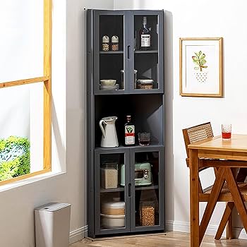 キッチン収納キャビネット　食器棚 ミニ食器棚 食器棚 ミニキッチンキャビネット キッチンラック