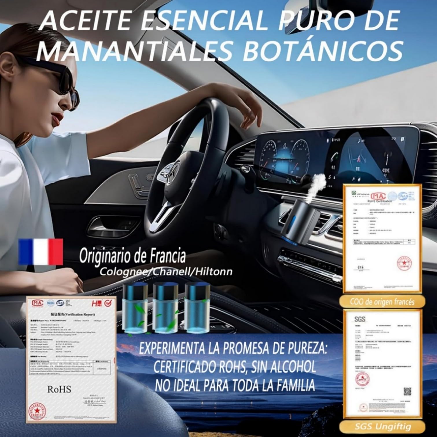 Set Profumatore Auto – Diffusore Elettrico + Profumi 30 ml