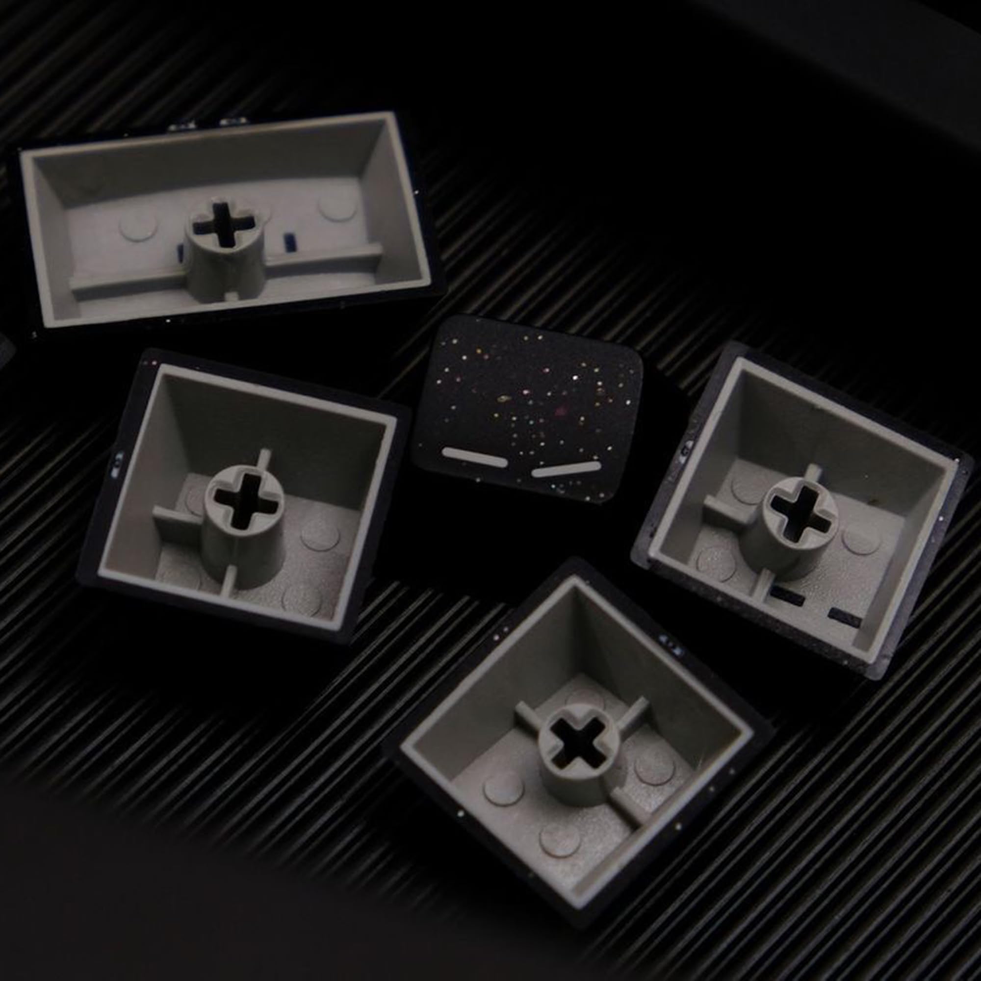 Brokatowe czarne ABS Cherry Profile Keycaps pełny zestaw 114 klawiszy niestandardowe minimalistyczne klawisze do klawiatur mechanicznych MX