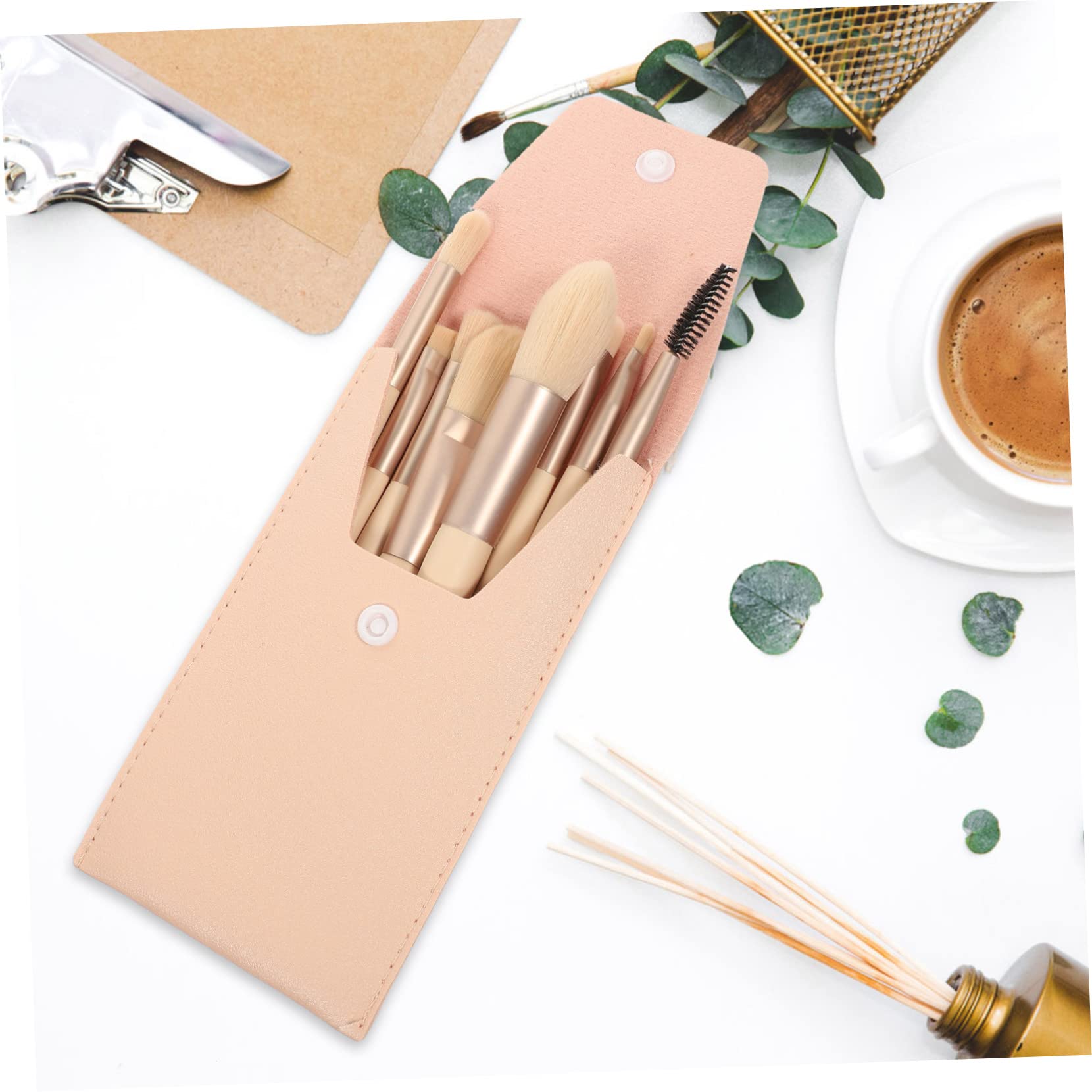 minkissy 5 Sets Make-up Pinsel Und Werkzeuge Set Lidschatten Alicators Make-up Kit Frauen Schönheit Werkzeuge Geschmeidig Make-up Pinsel Farbe Tragbare