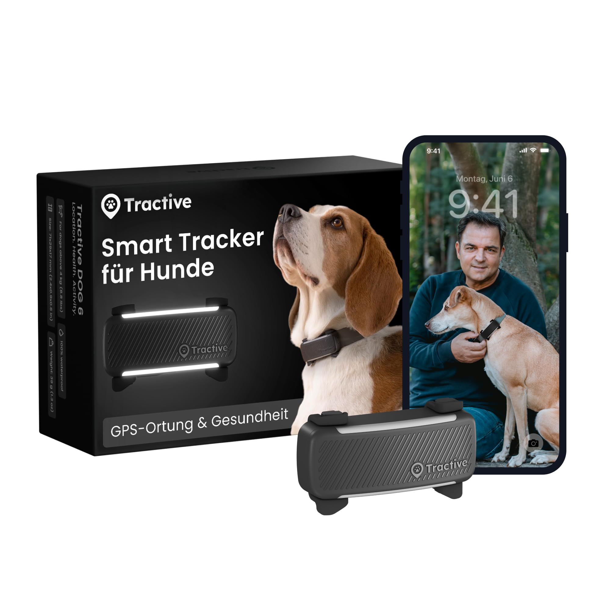 Tractive GPS Tracker Hund 2025 Edition – Live-Ortung, Aktivitätstracking & Gesundheitswarnungen