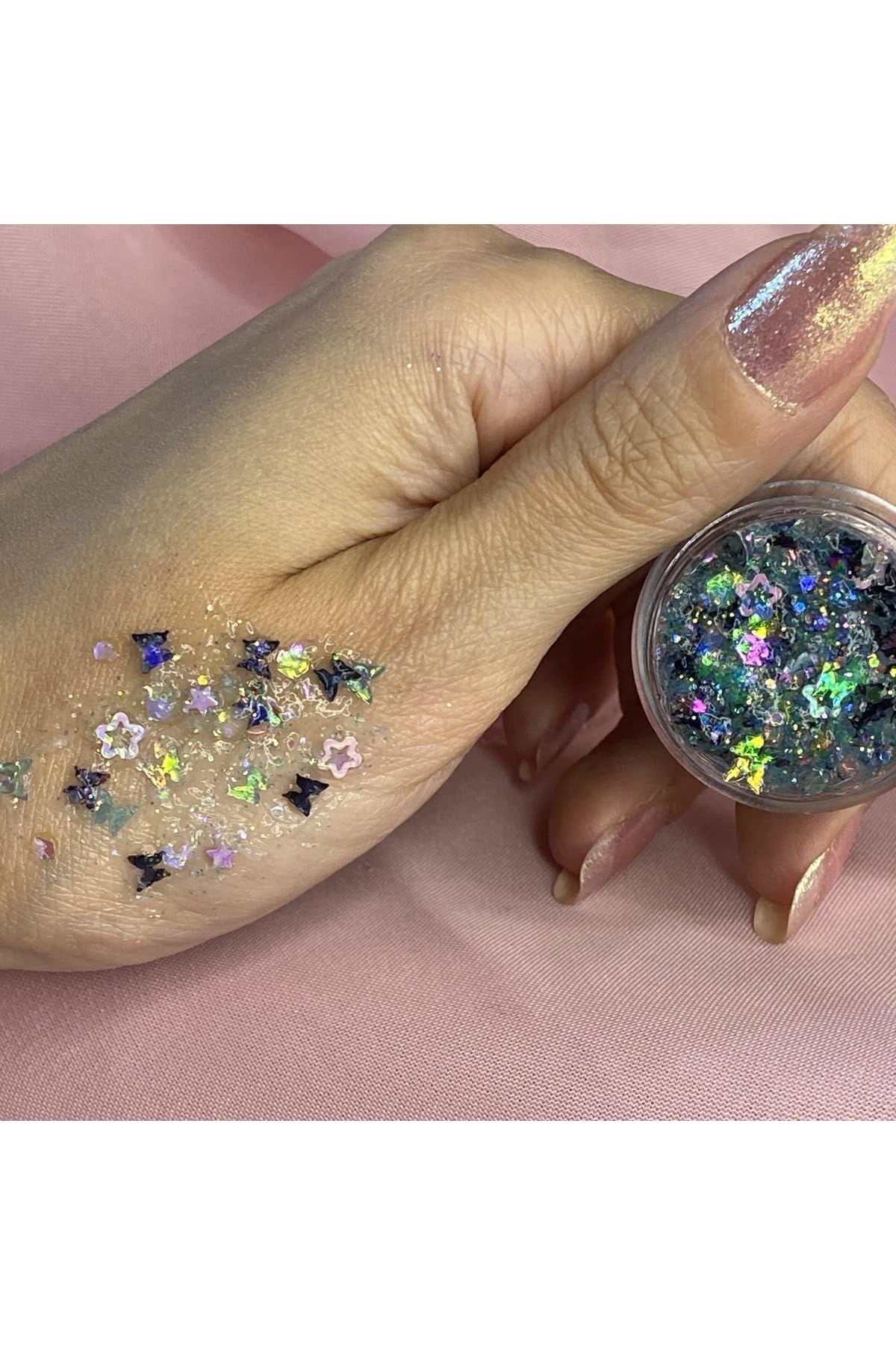 Hb Tasarım Glitter Jel Far Parıltı Sim -20 Aqua Butterfly