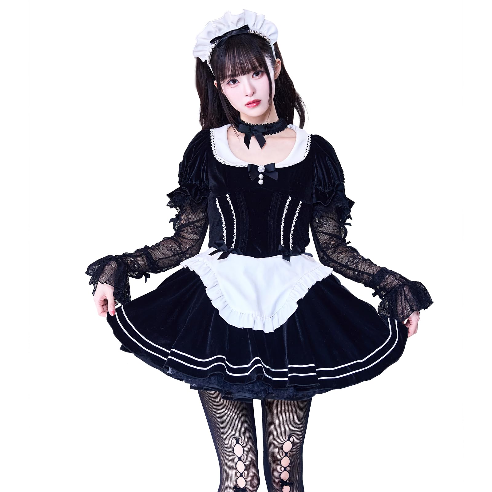 Amazon.co.jp: [Malymoon] コスプレ メイド ウエイトレス 家政婦