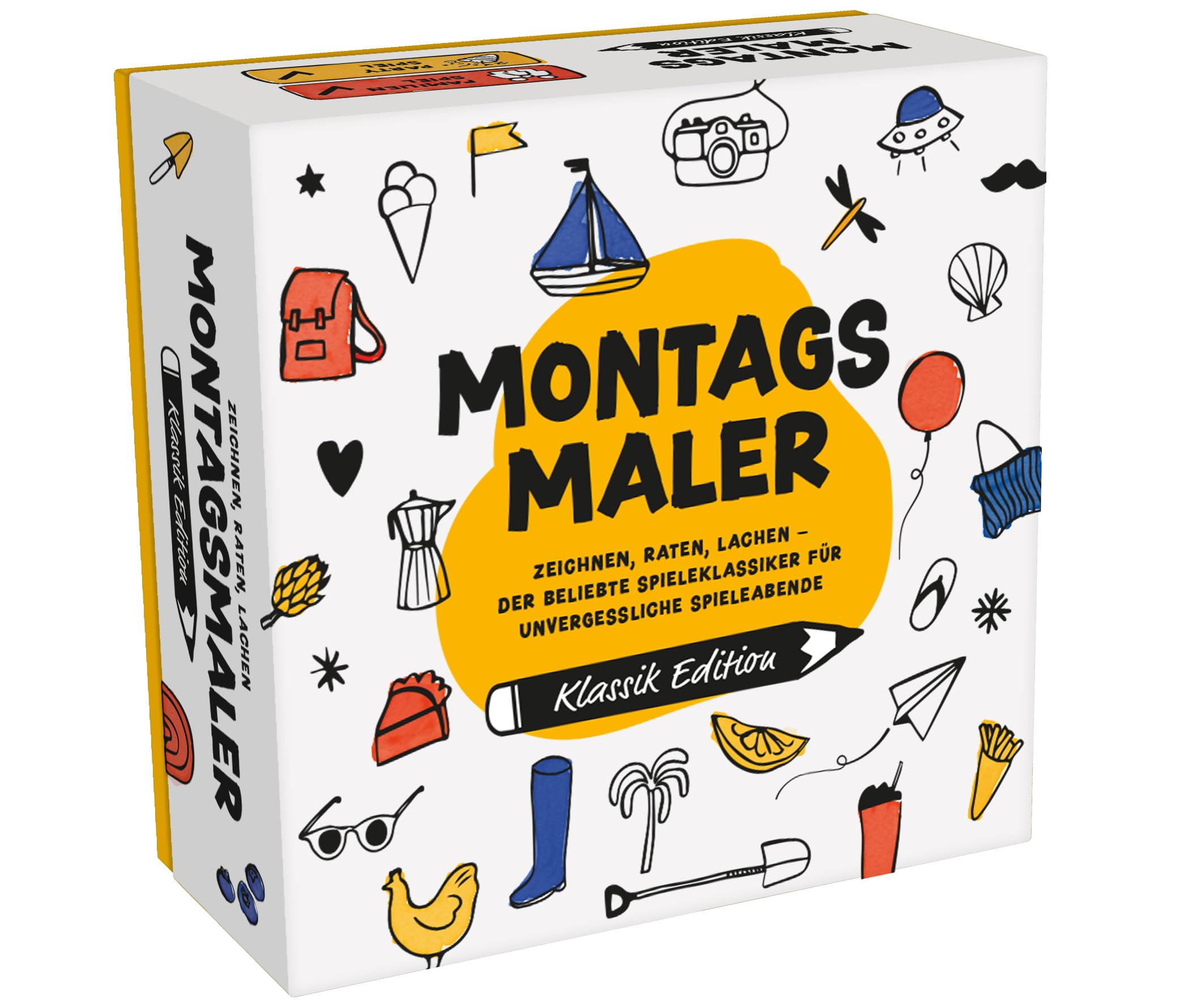 MONTAGSMALER - Lustiges Zeichenspiel - Das beliebte Familienspiel und Gesellschaftsspiel ab 8 Jahre - Kreatives Gemeinschaftsspiel und Spiel für Familie und Freunde