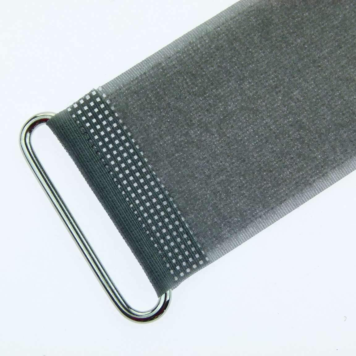 100x 80 cm x 50 mm FUK wiederverschleßbare Klett-Kabelbinder NEON GRÜN mit Metall-Öse - Kabel-Klettband 800 mm wiederverwendbar