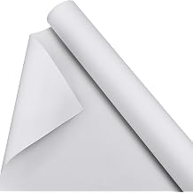 Kinlop 12 Inch X 15 Feet Double Primed Cotton Canvas Roll, White