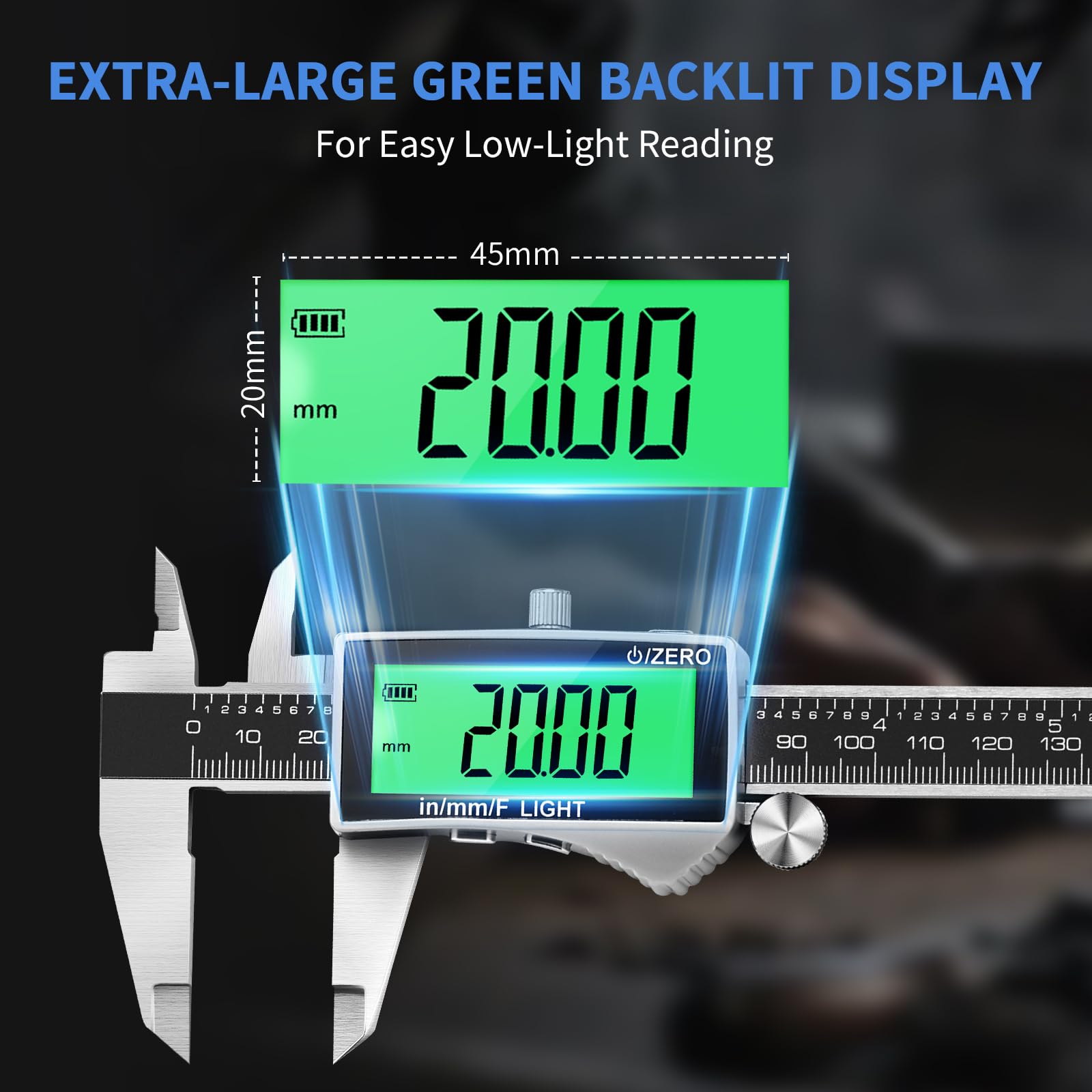 Digital Caliper - Rechargeable Measuring Tool -2