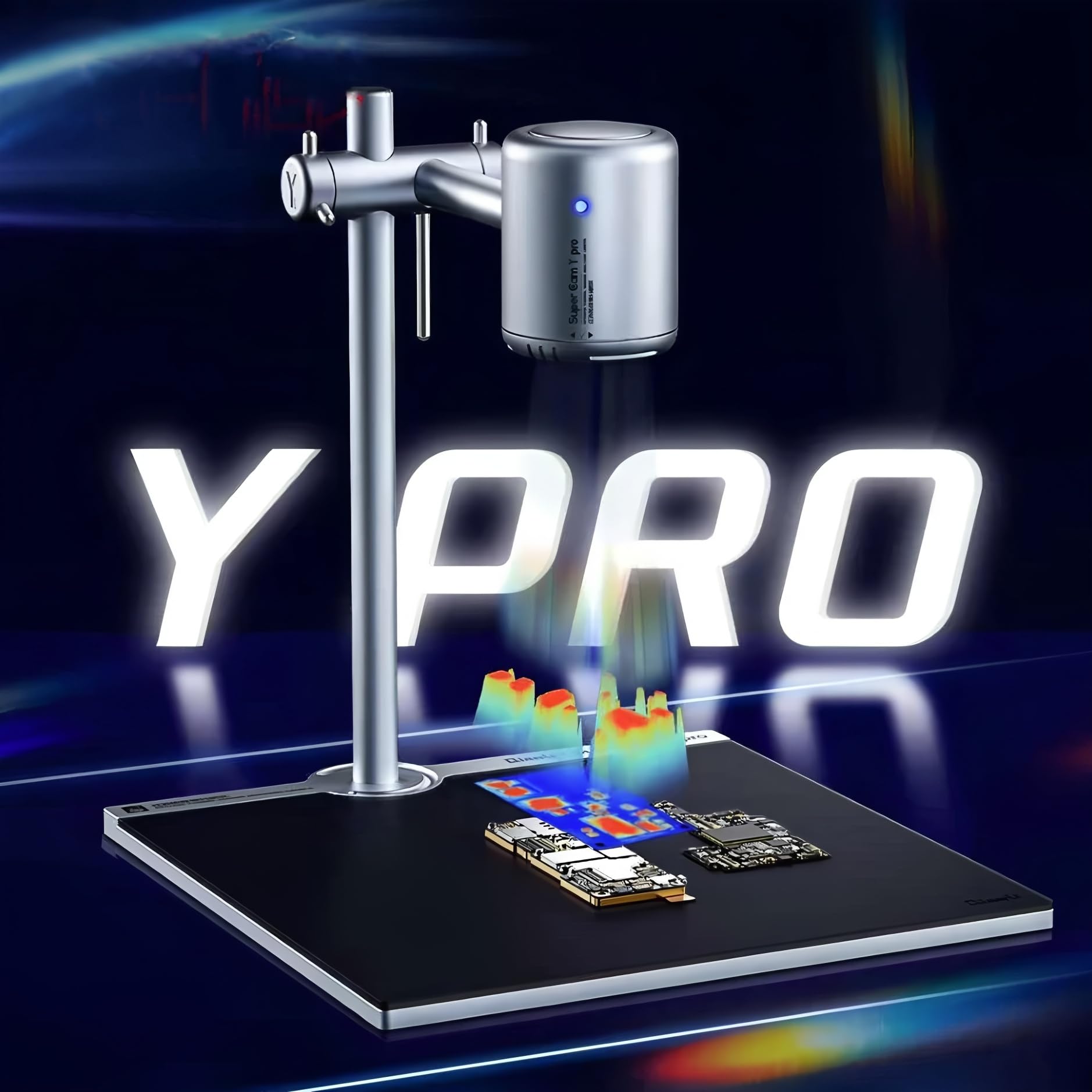 Qianli Super Cam Y Pro 3D Wärmebildanalysator – 256×192 VOx-Detektor, 0–120°C Vollrahmen-Temperaturmessung & PC-Software für PCB-Fehlerdiagnose