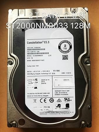 RKEBK for 2T 3.5 7.2K 128M SATA ST2000NM0033 055FX5 Hard Disk