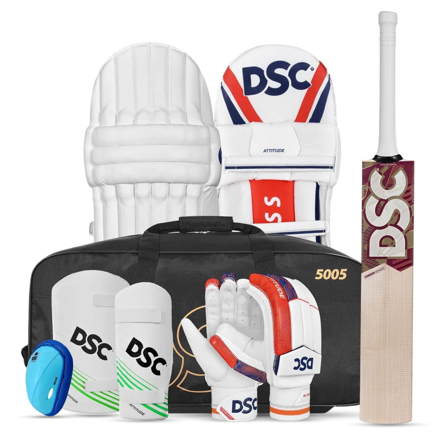 DSC Economy English Willow Cricket Kit Full for Mens, Size - Mens, Right Hand-image-22