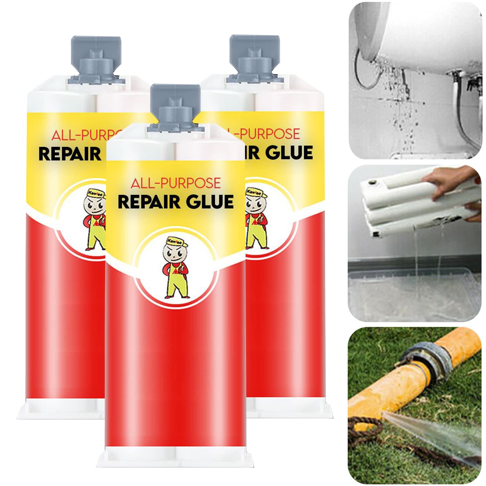 All-Purpose Repair Glue, 2022 New AB Casting Repair Glue, Metal Repair Paste Magic Welding Glue, High Temperature Resistant Welding Filler Repair Gel with Tools for Metal, Iron, Steel Casting Defect