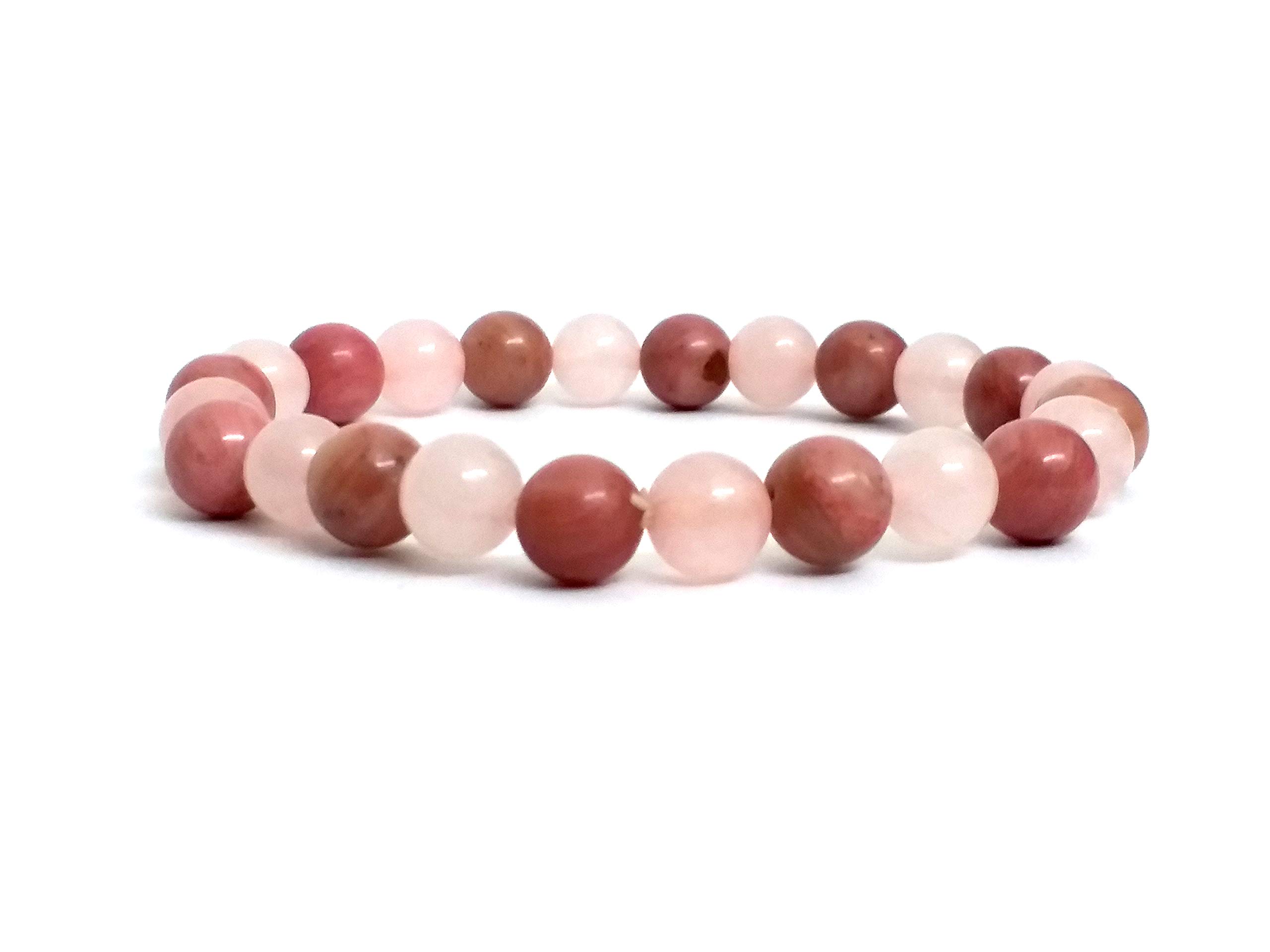 Rhodochrosite & Rose Quartz 8 MM Stretch Bracelet (B07K7N83X9) Amazon Price History, Amazon Price Tracker