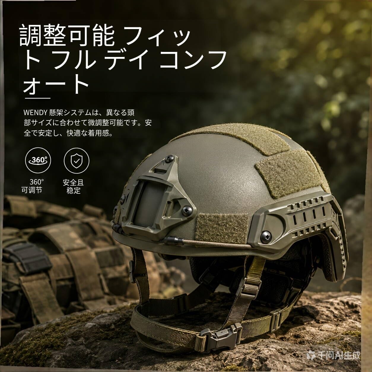 Amazon.co.jp: 高切版FAST戦術ヘルメット オリーブドラブ FRPポリマー