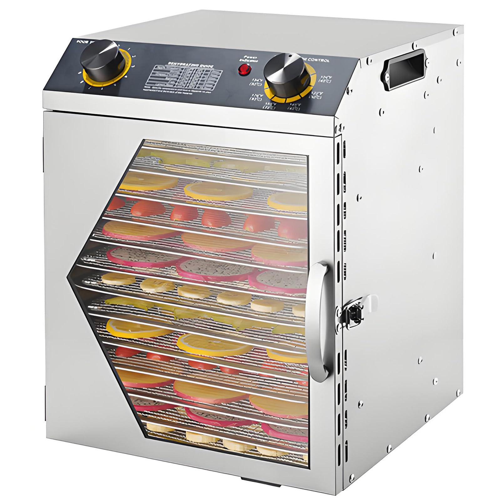 SHENGSHIYU Food Dehydrator Machine for Jerky,12h Timer, 40–90°C Adjustable Temp 12tiers
