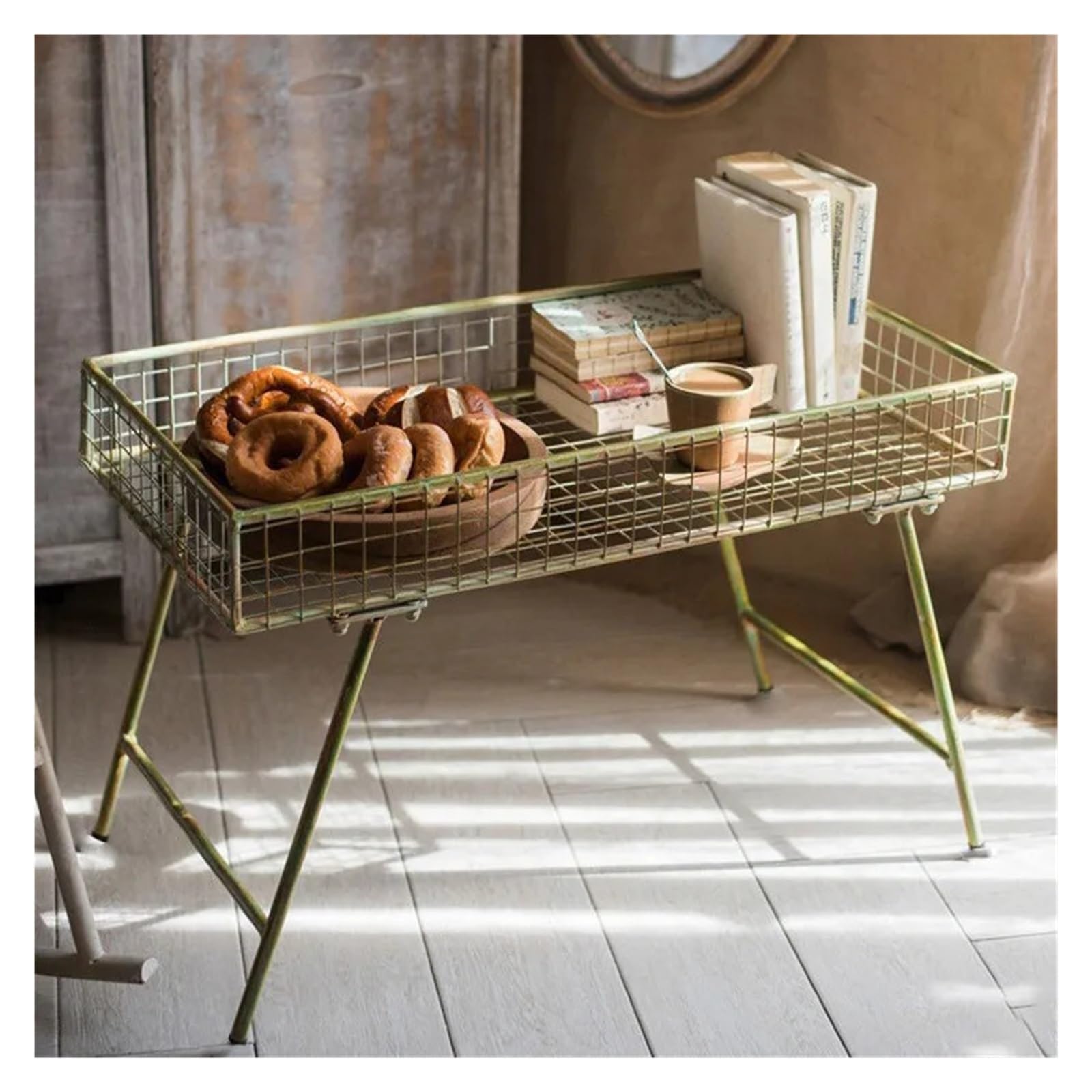 IOPKLYTF Plant Stand Metal Plant Stand Shelf Floor Display Rack
