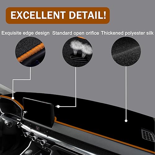 Miniatura 9 de SENSHINE Cubierta de tablero para Honda CR-V CRV Accesorios 2023 2024, cubierta de consola central, protector de alfombra, protector solar, ajuste