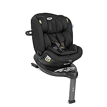 Graco – Turn2Me™ Grow i-Size R129 Seggiolino auto evolutivo isofix 3-in-1 con rotazione di 360°, da 40 a 125 cm (dalla nascita fino a 7 anni circa), colore Midnight