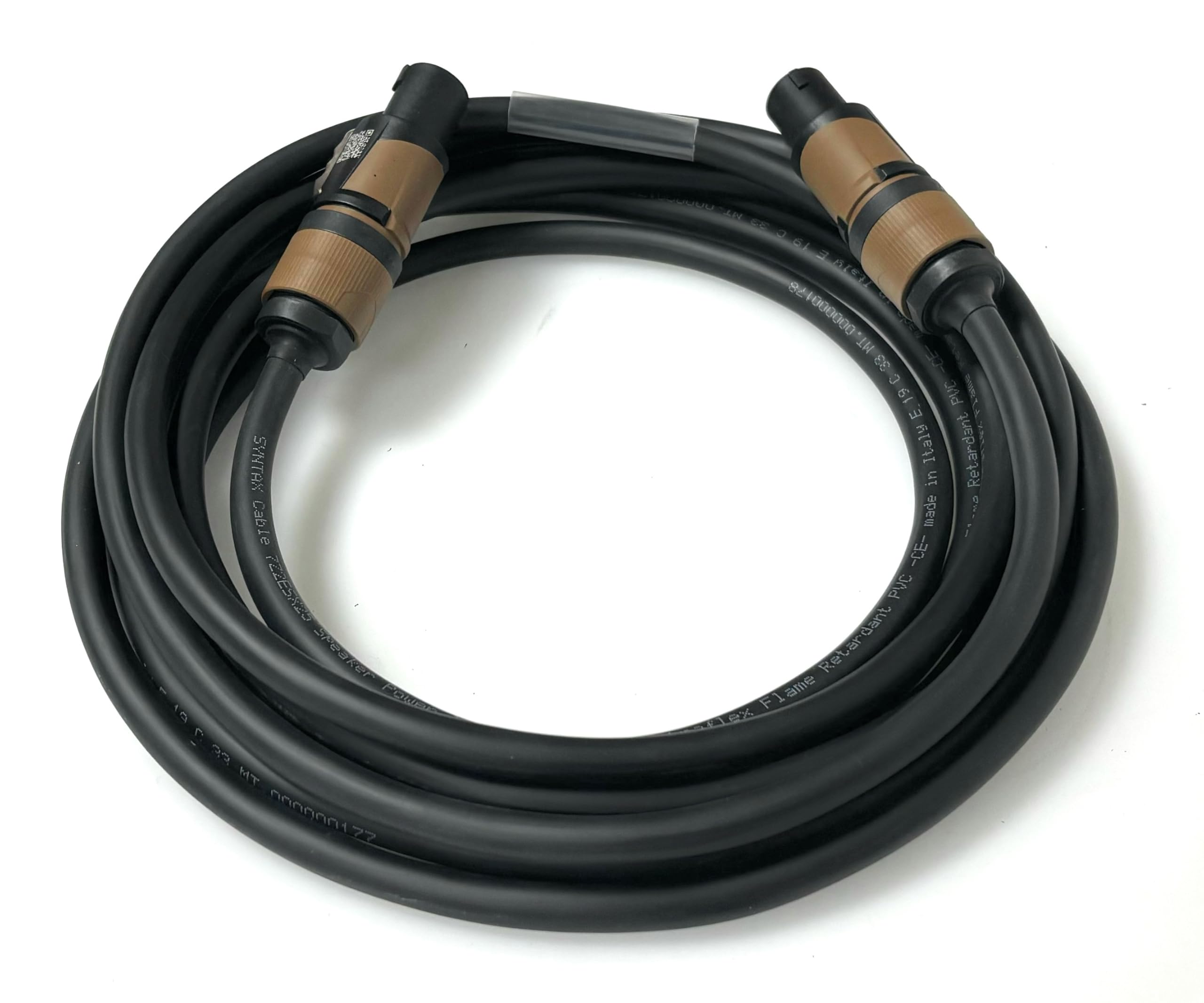 DG Systems - Cavo Speakon 2P con Neutrik NL2FXX e cavo Syntax 7Z2SX25, Tour Grade - Made in Italy (15 mt)