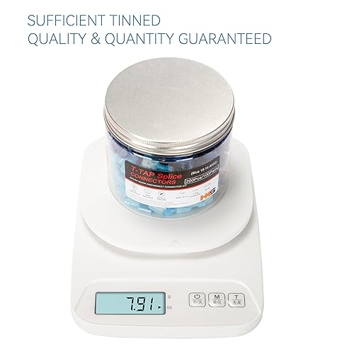 Miniatura 8 de HKS Conector de desconexión rápida de pala macho de nailon, 100 unidades, color amarillo, kit de conectores de cable eléctrico de 12-10 AWG, cobre