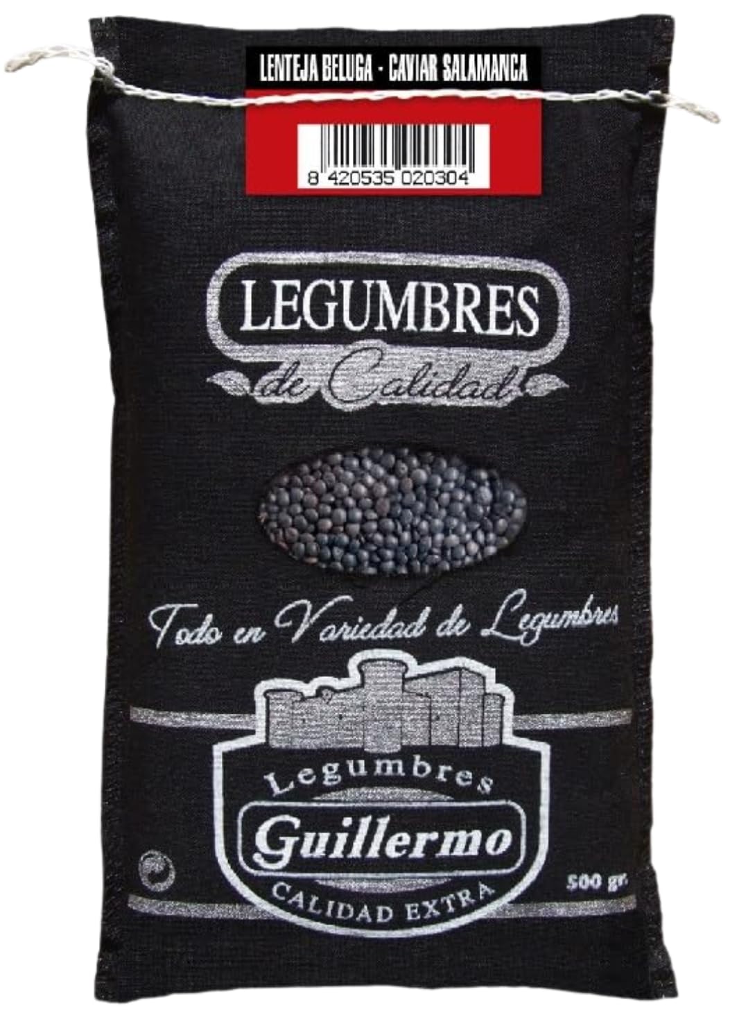 Lenteja Beluga Caviar Salamanca Saco 500g Gourmet Calidad Extra para Vegetarianos y Veganos