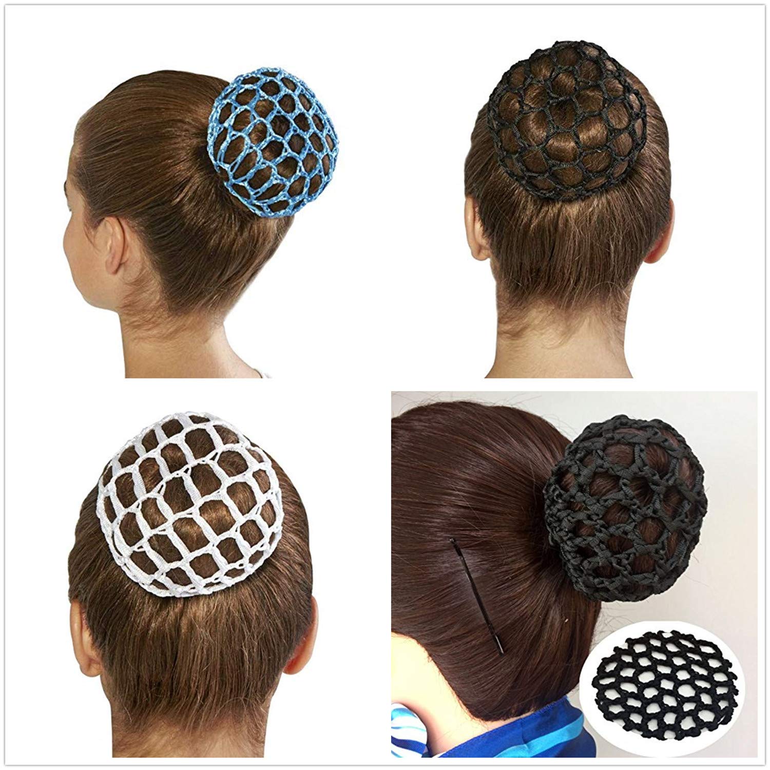 Rete Per Capelli 'Clara' Per Danza Classica - Coprichignon Con Elastico, Colorati Per Bambine E Ballerine - Foto 6