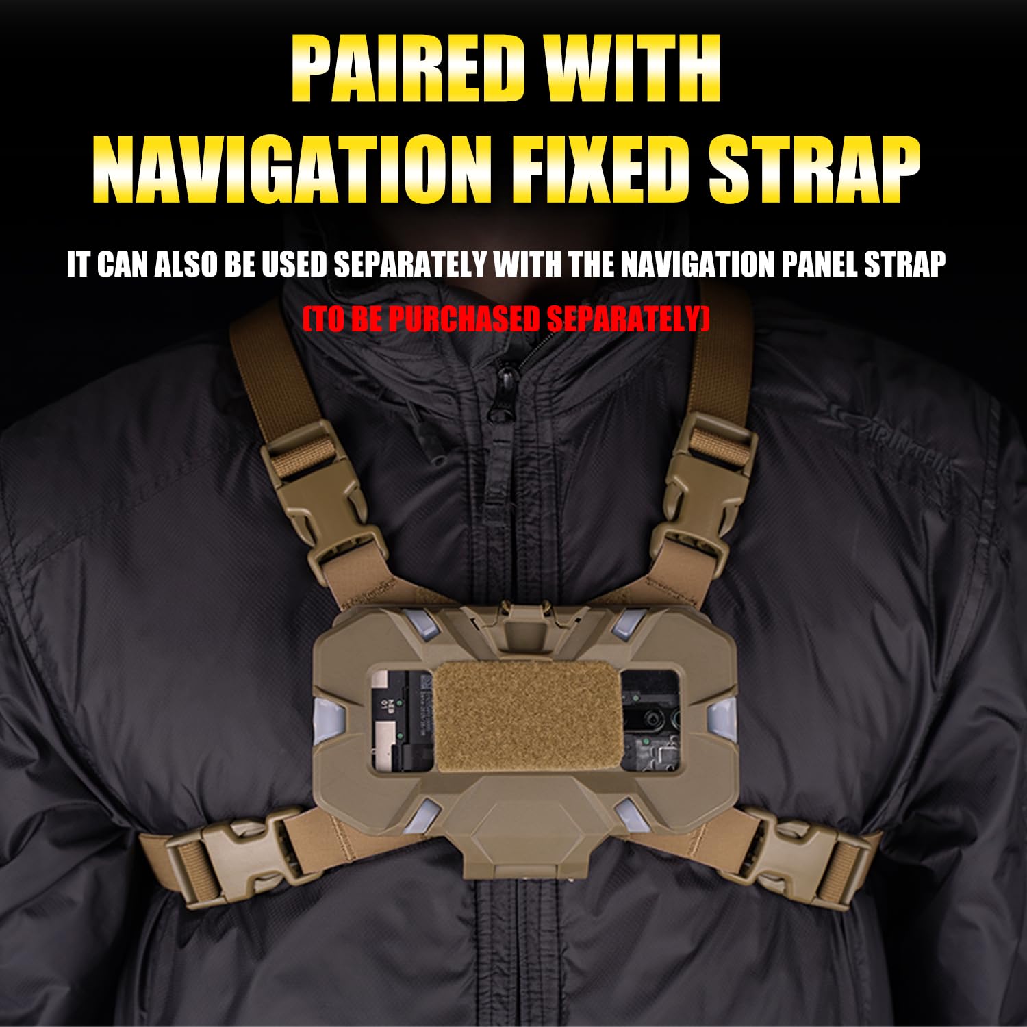 Taktische MOLLE Handy-Brusthalterung Universal – Faltbar Für Outdoor, Paintball, Jagd & Wandern