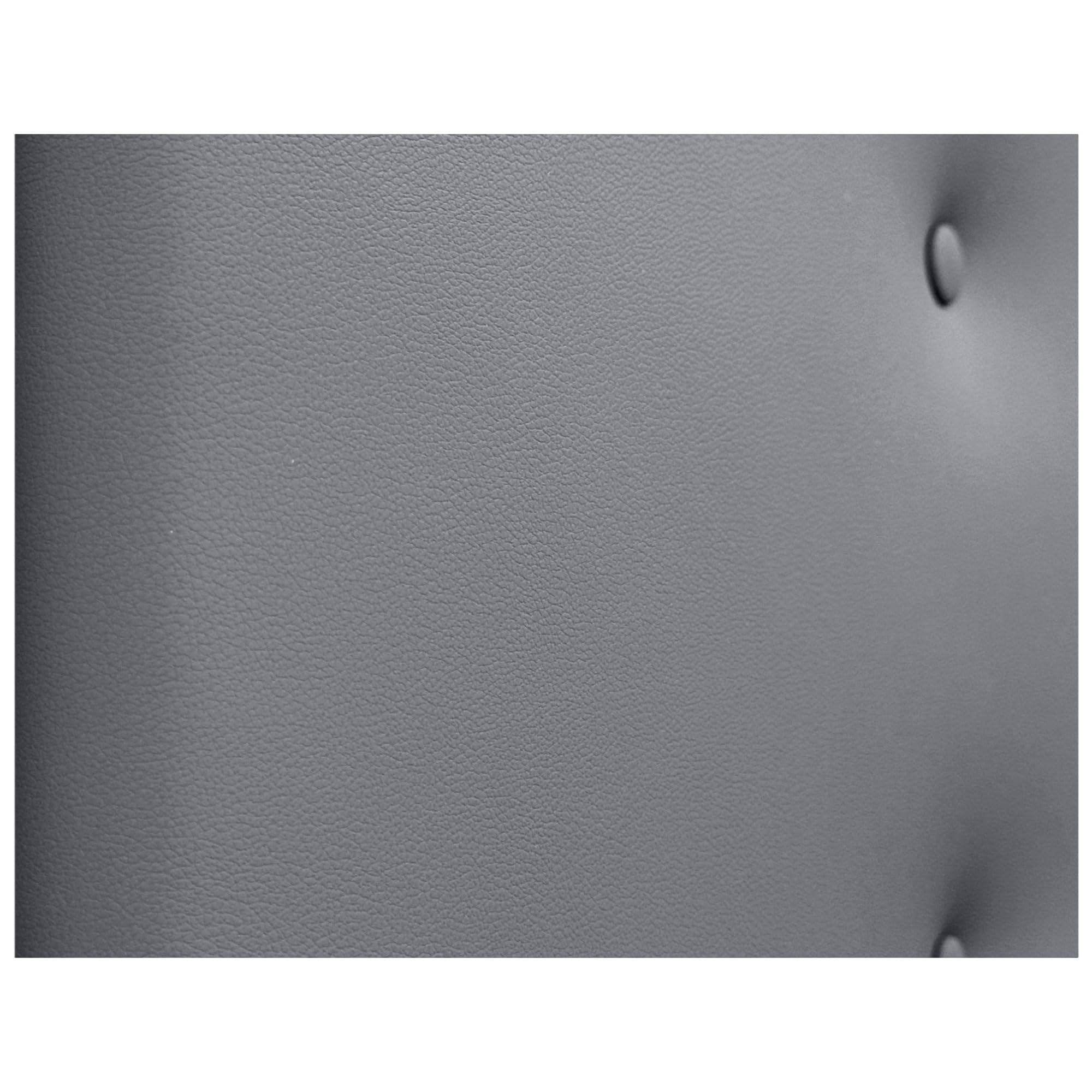 DHOME Testiera Imbottita Lusso: Similpelle Bianco O Tessuto Aqualine, Con Bottoni E Gambe - Perfetta Per Letti Da 80/90/105 Cm